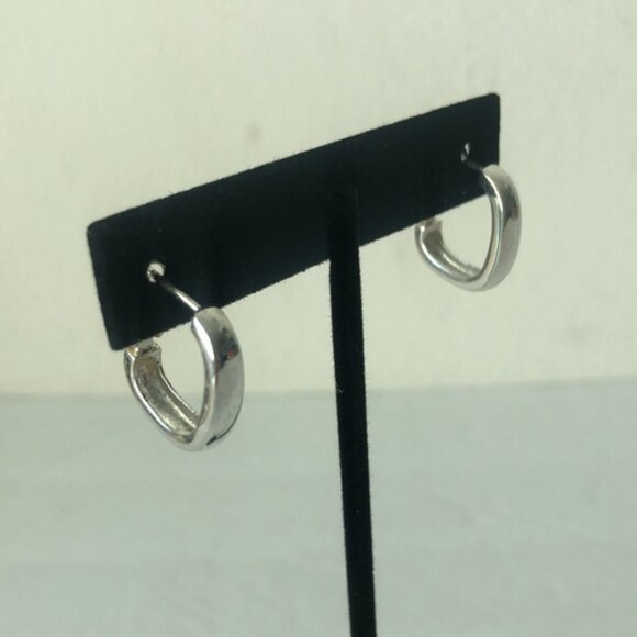 Sterling silver 925 Hoop Earrings Thailand - Picture 1 of 16